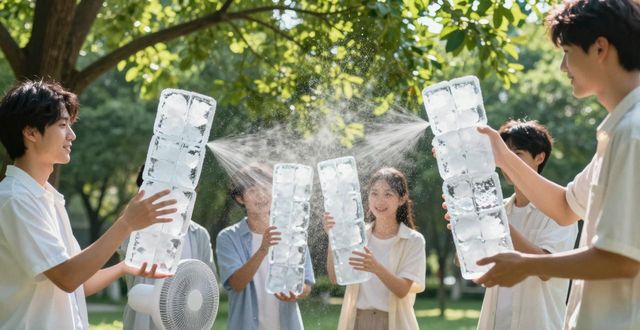 大冰块降温方法_龙泉驿区夏季防暑降温大冰块_大冰块户外活动使用时长